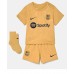 Barcelona Ferran Torres #11 kläder Barn 2022-23 Bortatröja Kortärmad (+ korta byxor)